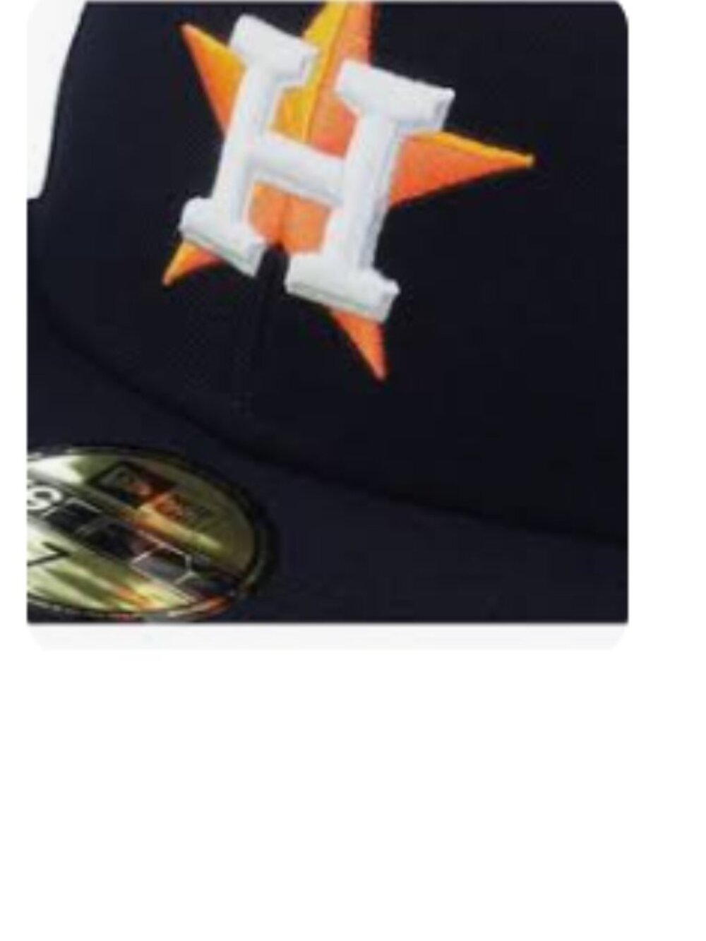 BNWT NEW ERA HOUSTON ASTROS baseball (OS) cap navy / tangy orange